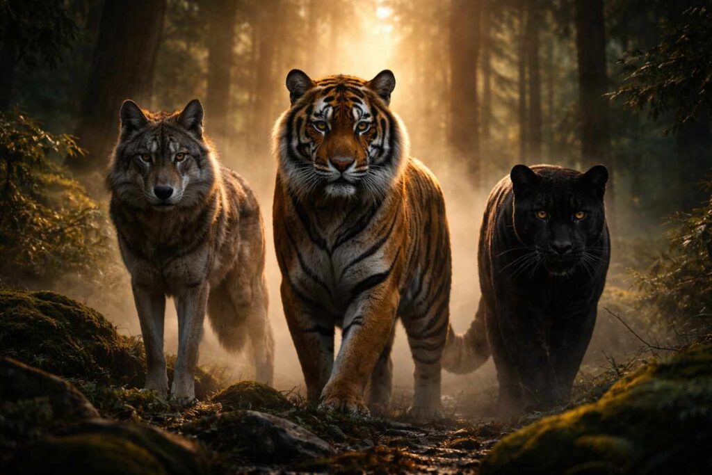 Carnivorous Forest Animals