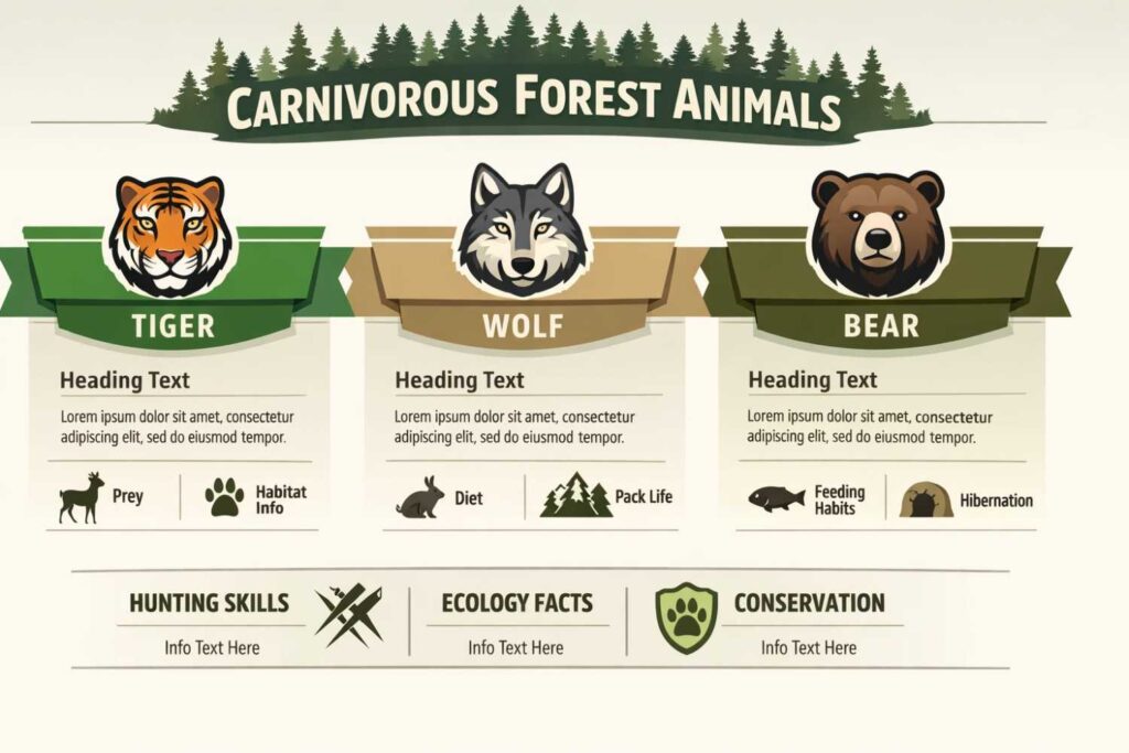 Carnivorous Forest Animals