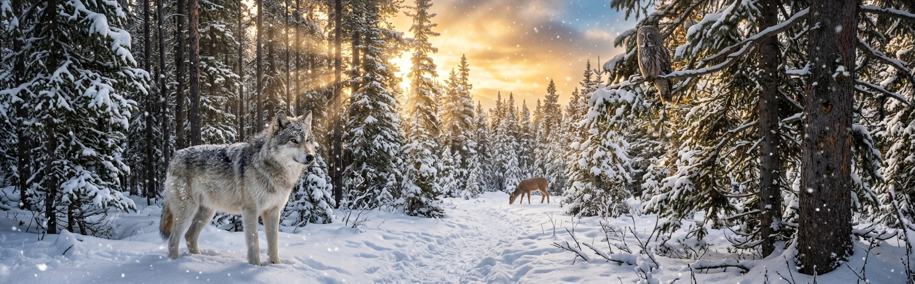 coniferous forest animals